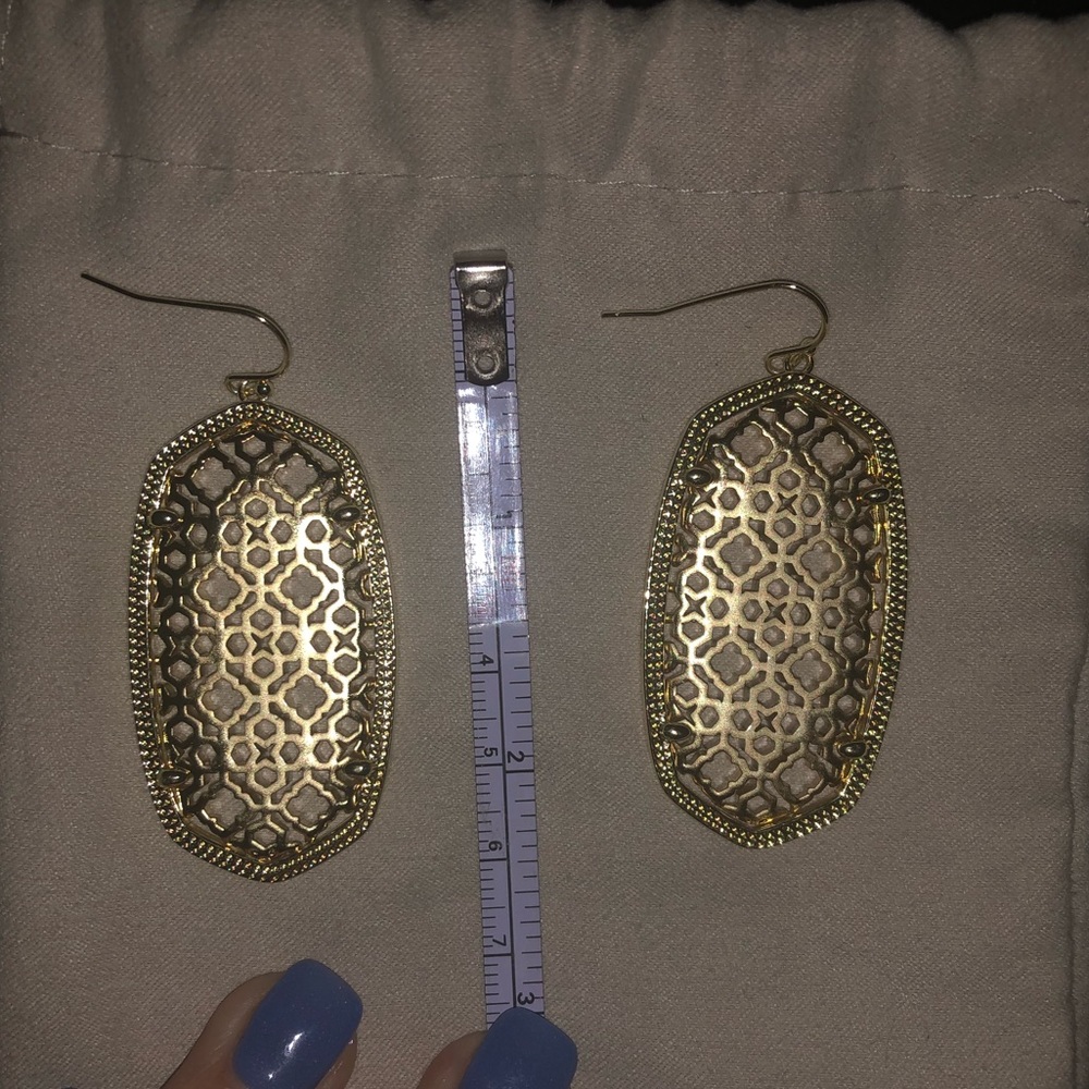 Kendra Scott Gold Earrings - Picture 3 of 3